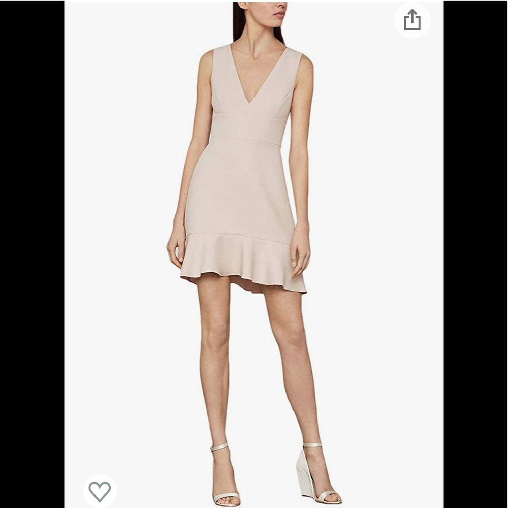 BCBGMAXAZRIA Ruffle Hem Cocktail Dress